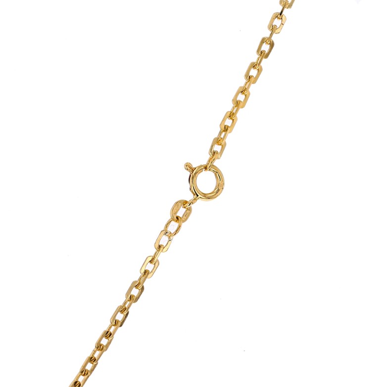 Yellow gold forçat chain...