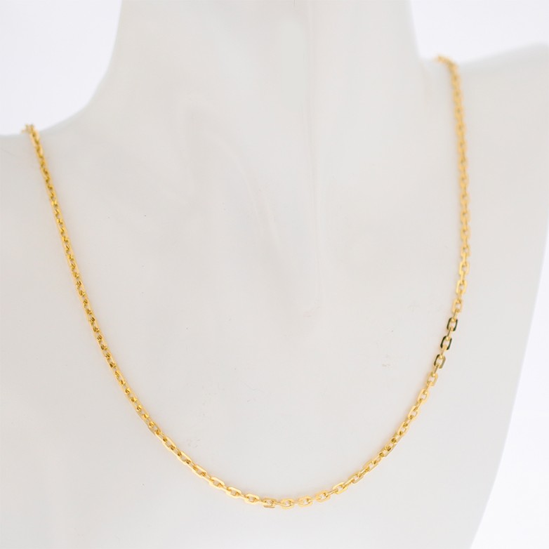 Yellow gold forçat chain...