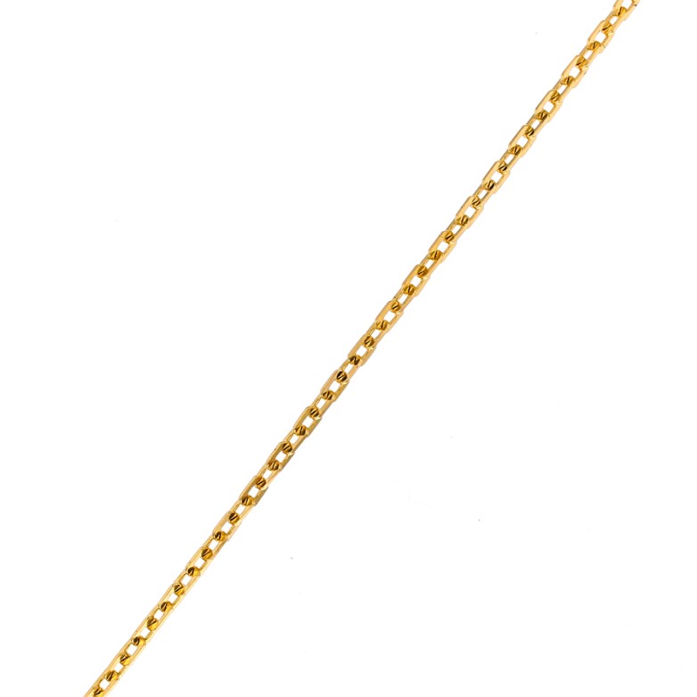 Yellow gold forçat chain...