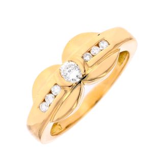 Bague or jaune diamant (s)
