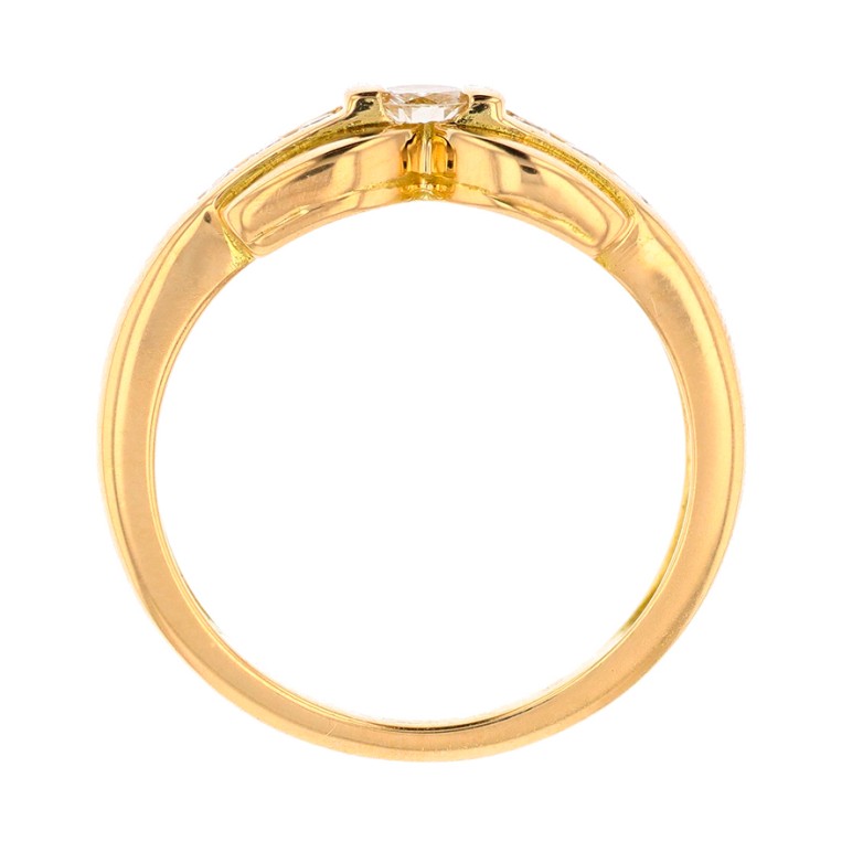 0.28 carat yellow gold...
