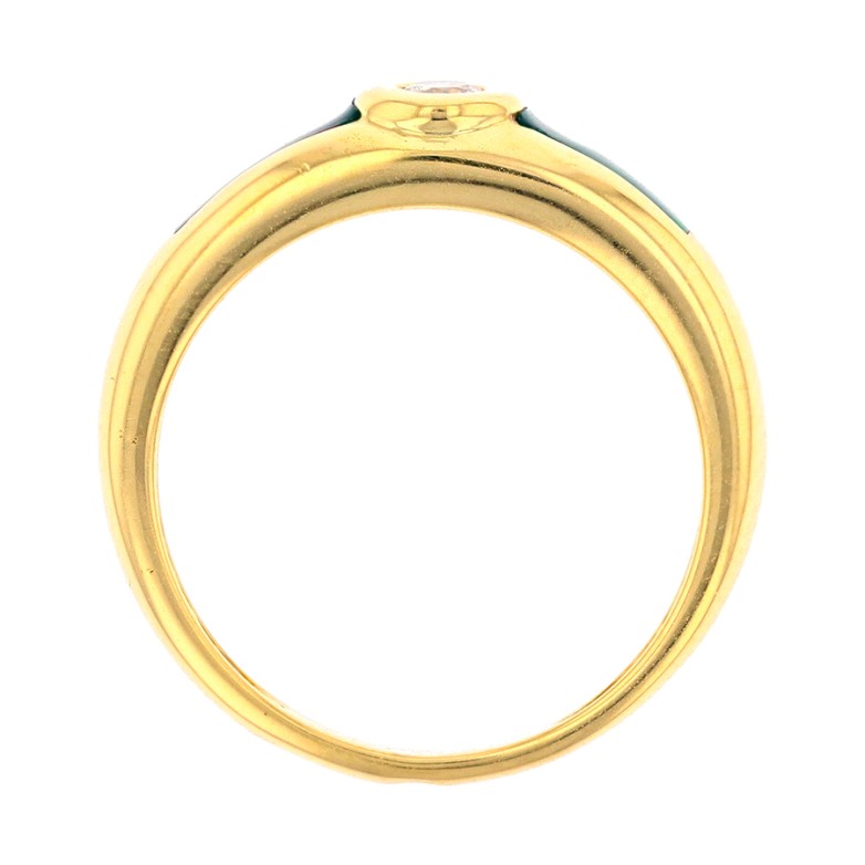 Yellow gold ring with...