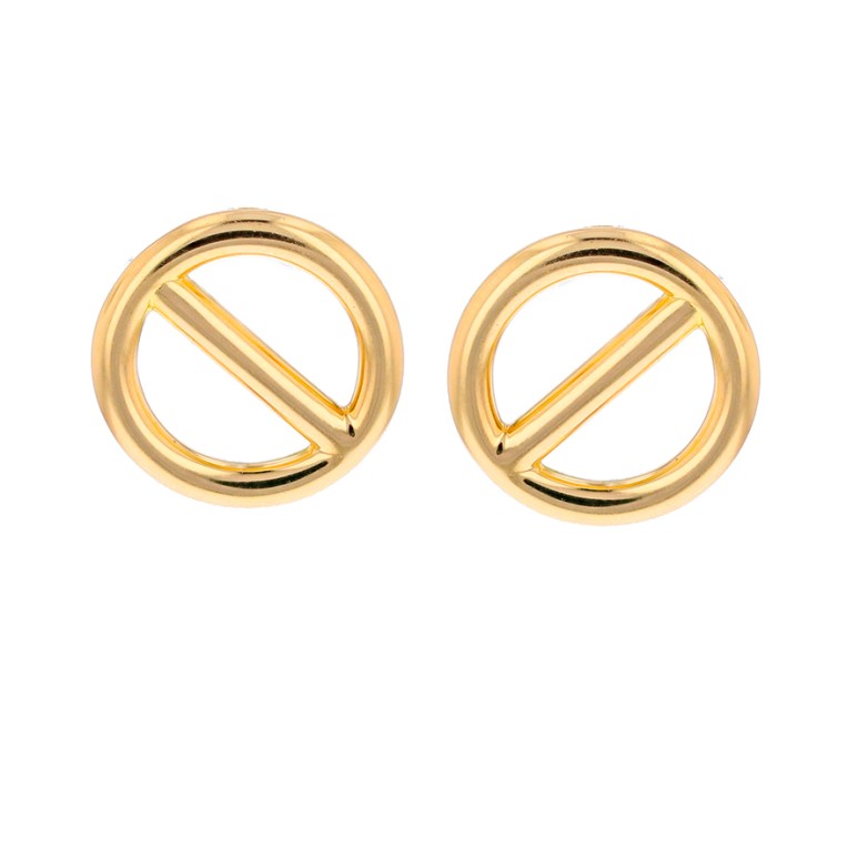 Earrings signed HERMES...