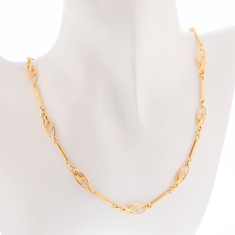 Yellow gold necklace 19.54g