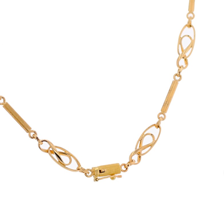 Yellow gold necklace 19.54g