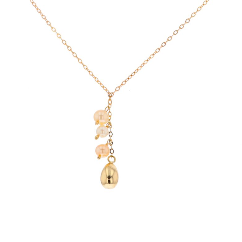 Chaine maille forçat or jaune Perle 