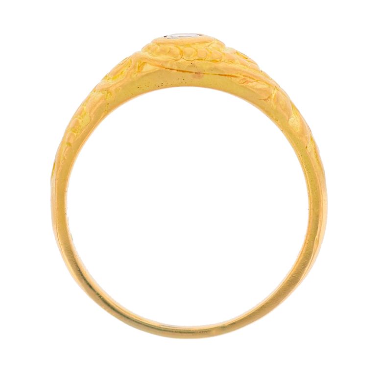Solitaireor jaune diamant (s) 