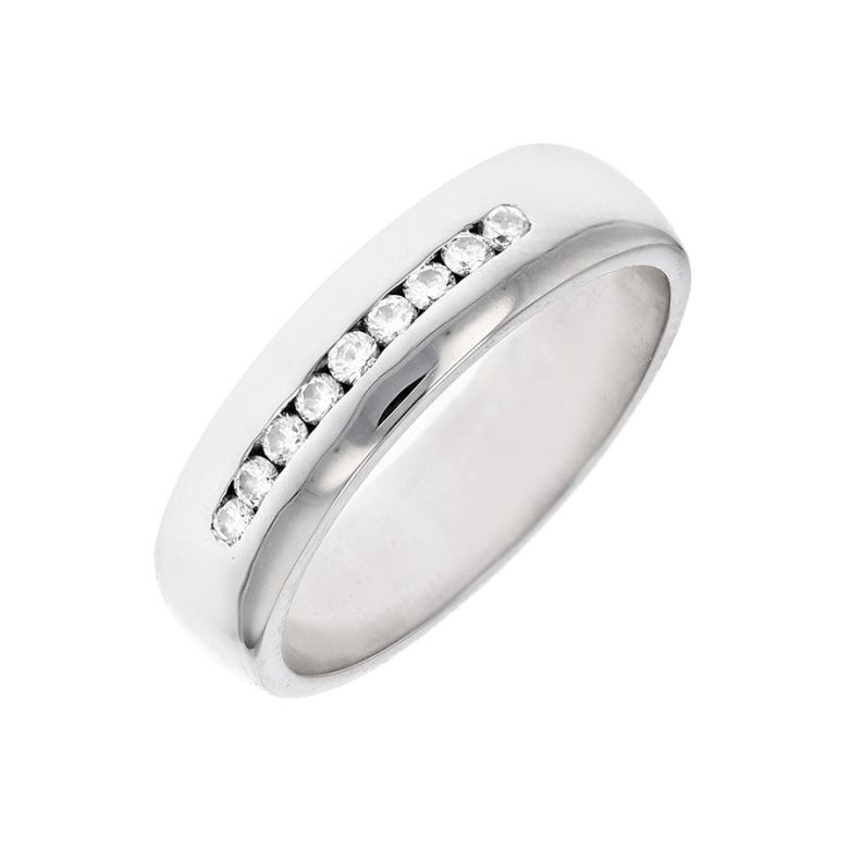 Alliance or gris diamant (s)