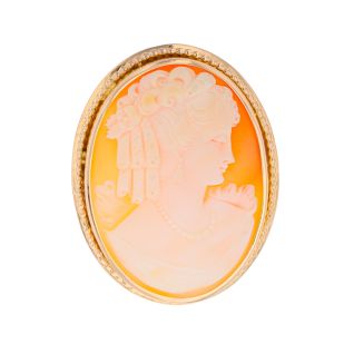 Pendentif or jaune Camée 