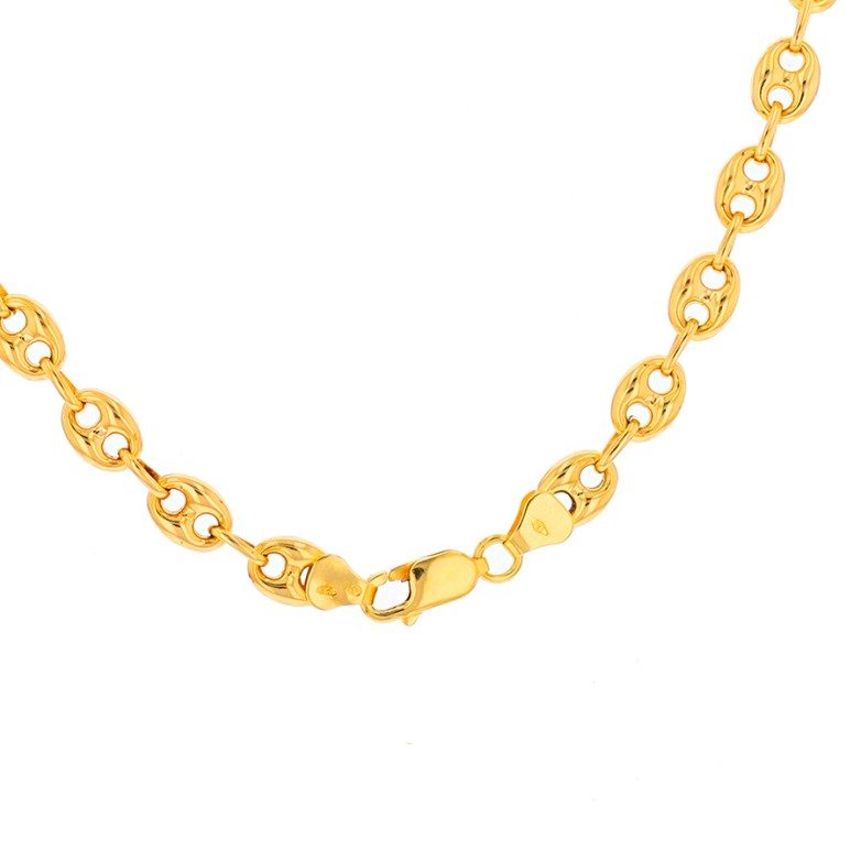 Yellow gold coffee bean...