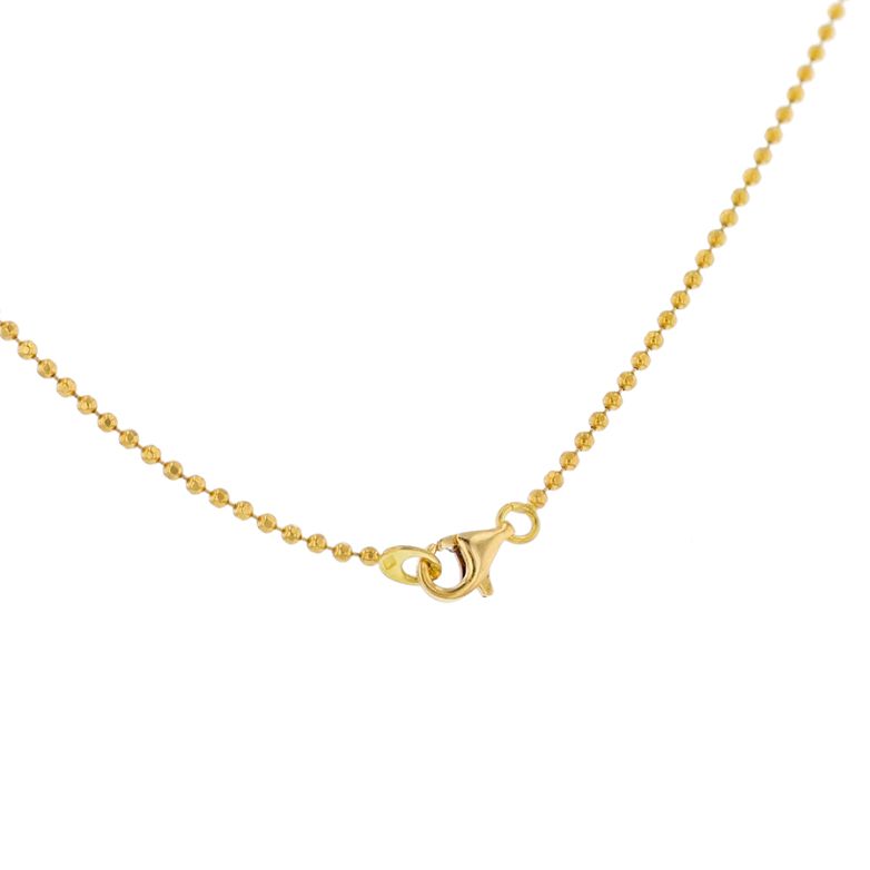 collier or jaune Pierres fines 