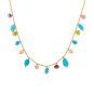 collier or jaune Pierres fines