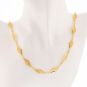 Collier maille filigrane or jaune 