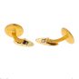 Boutons de manchettes or jaune 