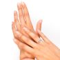 Bague or gris diamant,P.fine 
