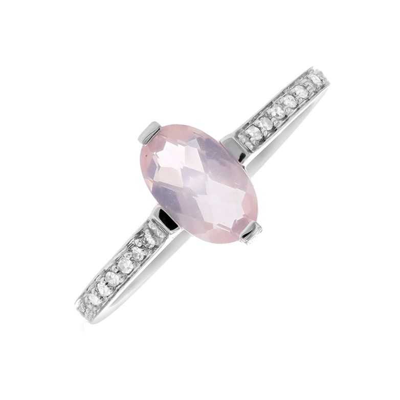 Bague or gris diamant,P.fine