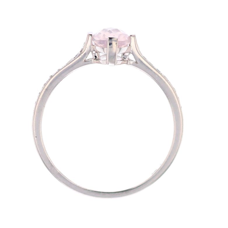 Bague or gris diamant,P.fine 