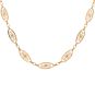 Collier maille filigrane or jaune