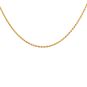Chaine maille corde or jaune