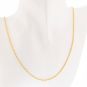 Chaine maille corde or jaune 