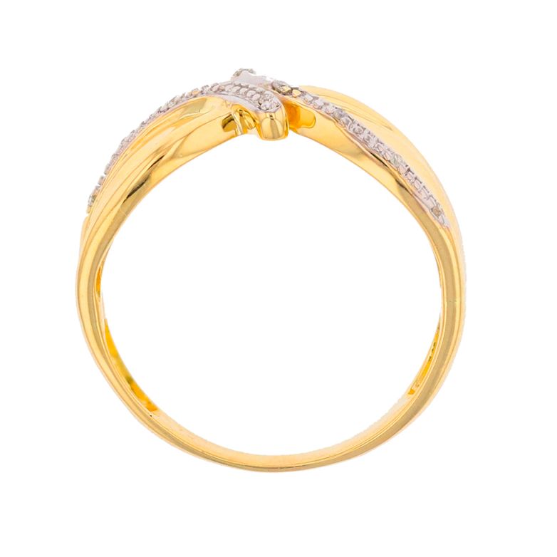 Bague or bicolore diamant (s) 