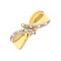 Bague or bicolore diamant (s)