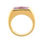 Bague or jaune Améthystes 