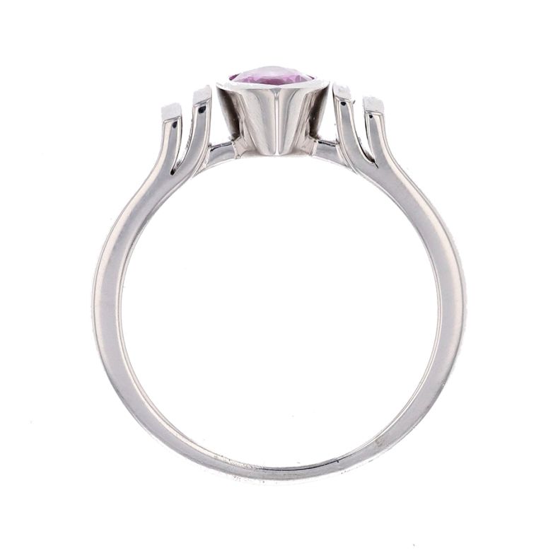 Bague or gris Saphir 