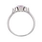 Bague or gris Saphir 