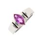 Bague or gris Saphir