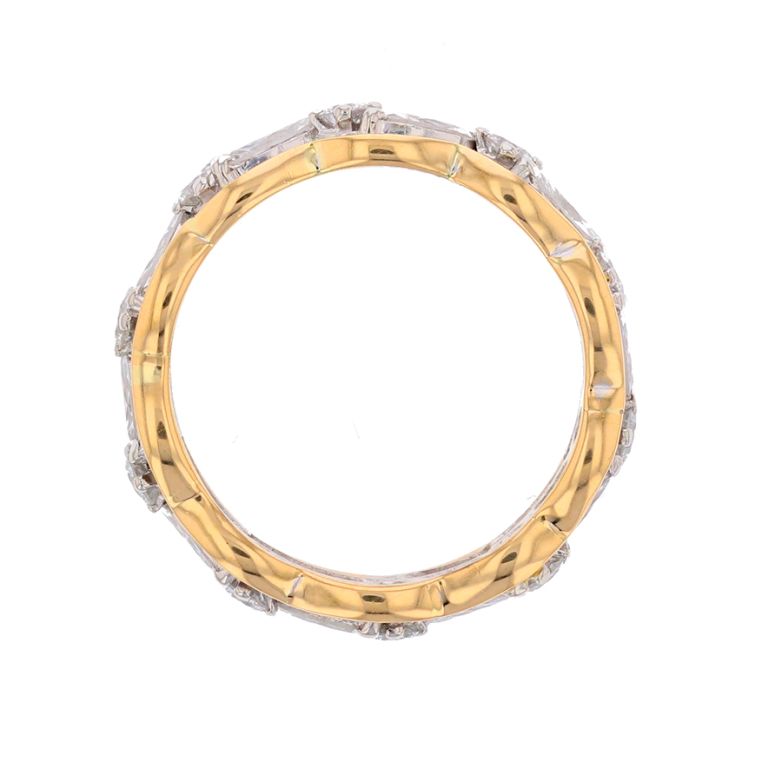 Alliance or gris diamant (s) 