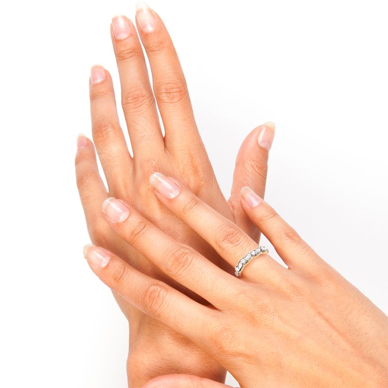 Alliance or gris diamant (s) 