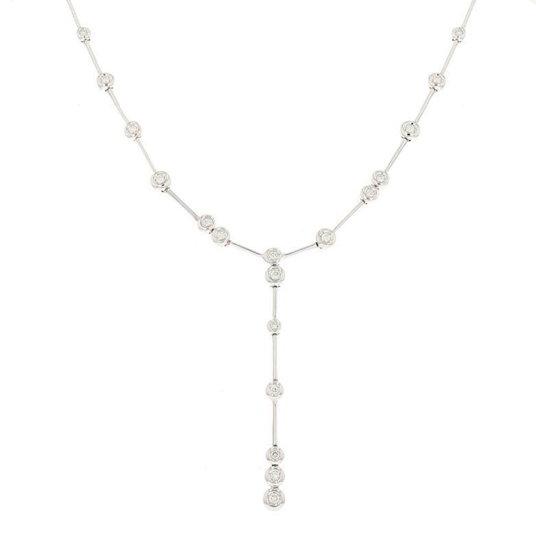 collier or gris diamant (s)
