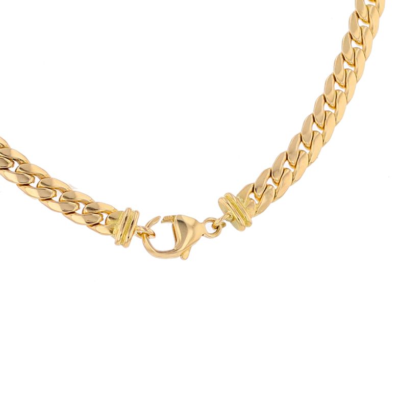 Collier maille anglaise or jaune 