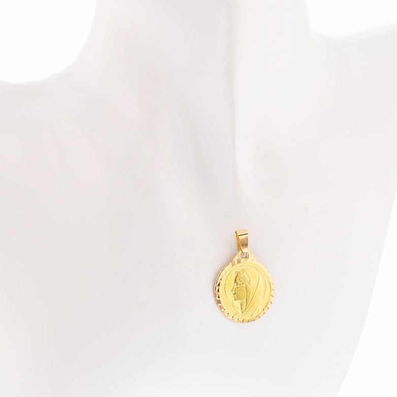médaille or jaune 