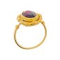 Bague or jaune Grenats 