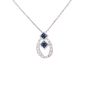 collier or gris saphir et diamant(s) 