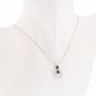 collier or gris saphir et diamant(s) 