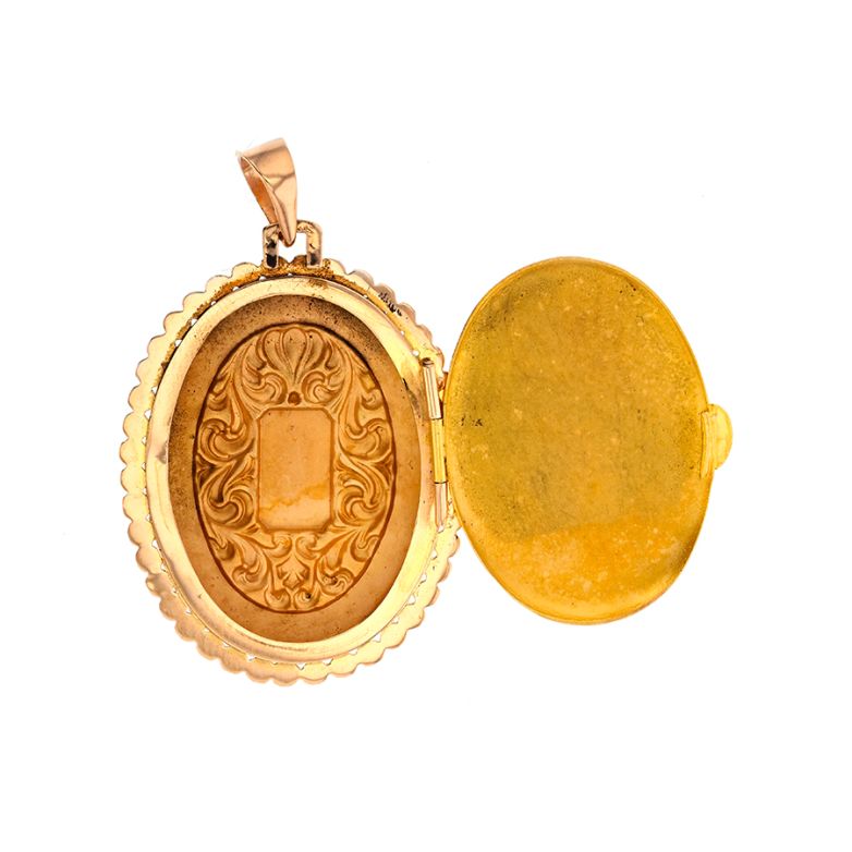 Pendentif or jaune 