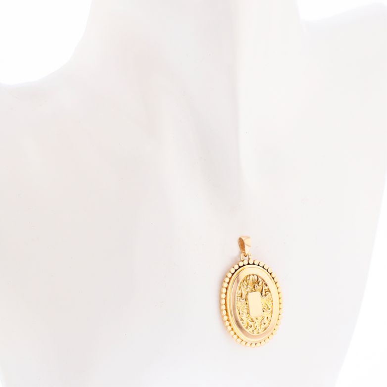 Pendentif or jaune 