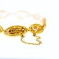 Bracelet maille filigrane or jaune 