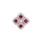 Pendentif or gris rubis et diamant(s)