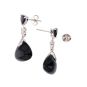 Boucles d'oreilles or gris diamant,P.fine 