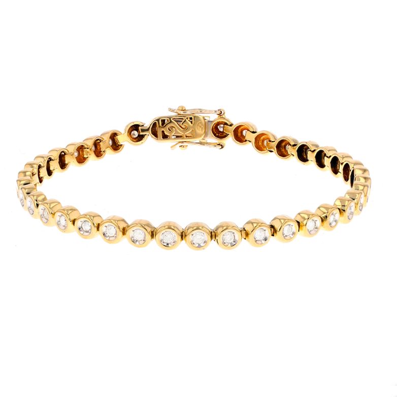 Bracelet or jaune diamant (s)