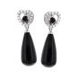 Boucles d'oreilles or gris diamant,P.fine 