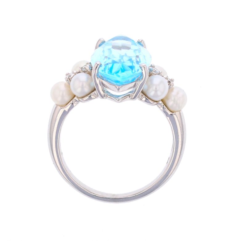 Bague or gris diamant,P.fine 