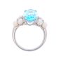 Bague or gris diamant,P.fine 