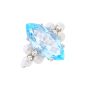 Bague or gris diamant,P.fine