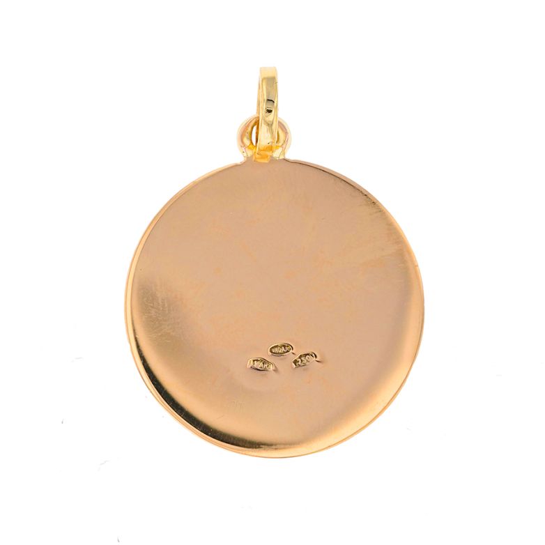 médaille or jaune 