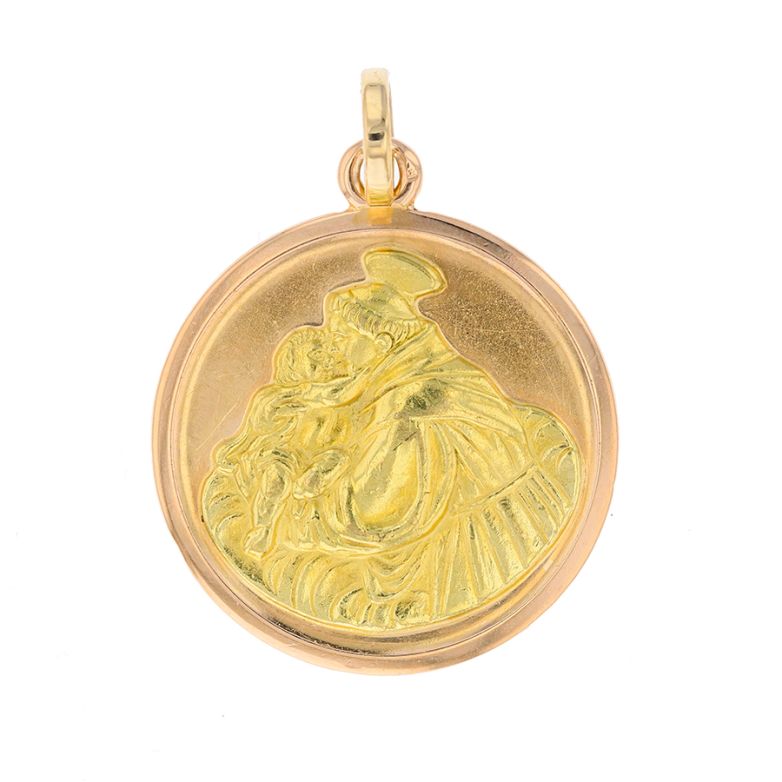 médaille or jaune